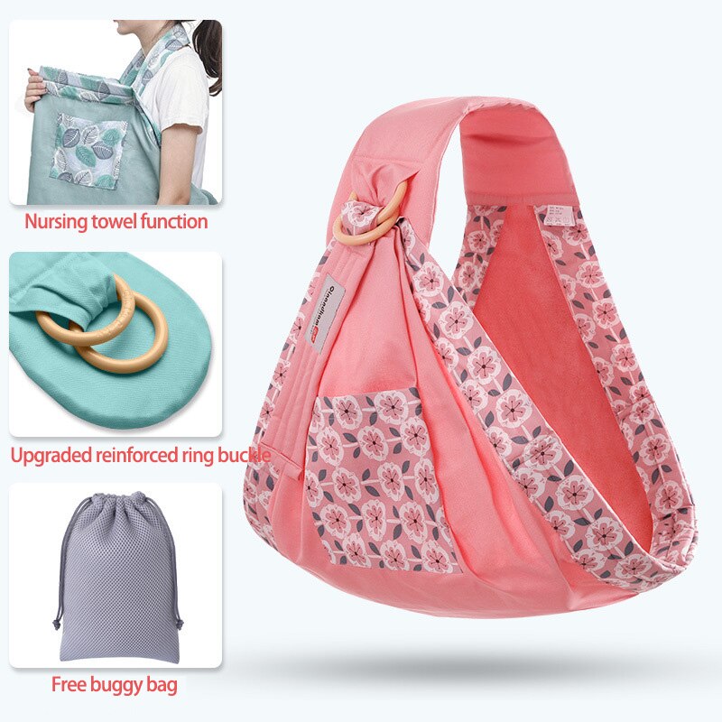 Mesh Newborn Kangaroo Carrier with Nursing Cover – Dual Purpose