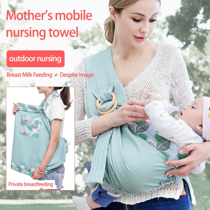Mesh Newborn Kangaroo Carrier with Nursing Cover – Dual Purpose