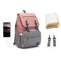 Lequeen USB Diaper Backpack – Designer Nursing Travel Bag