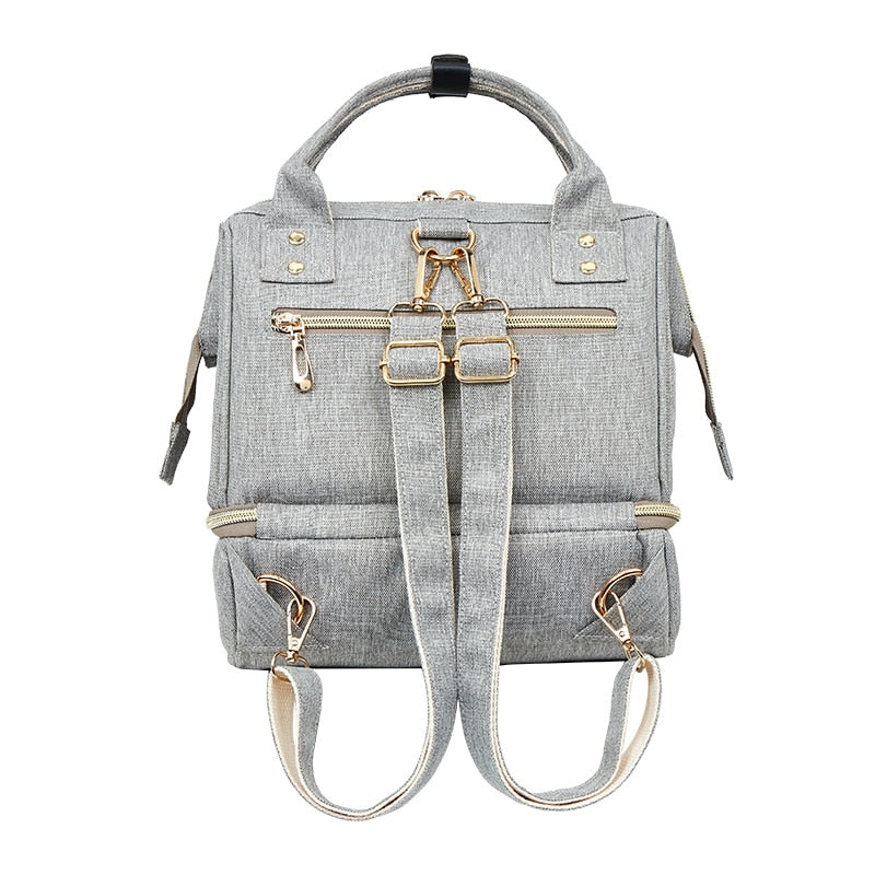 Insulated Fashion Diaper Backpack – Large Capacity Maternity Travel Bag