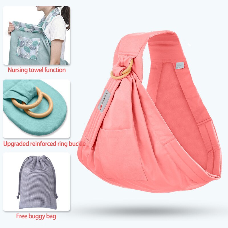 Mesh Newborn Kangaroo Carrier with Nursing Cover – Dual Purpose