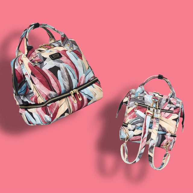 Insulated Fashion Diaper Backpack – Large Capacity Maternity Travel Bag