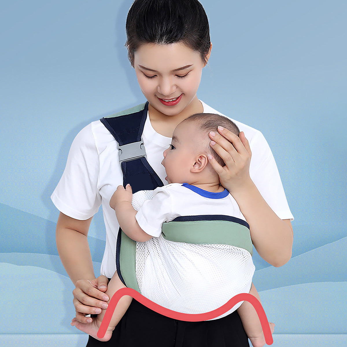 All-Season Front & Hip Baby Carrier – Breathable Multi-Position Sling