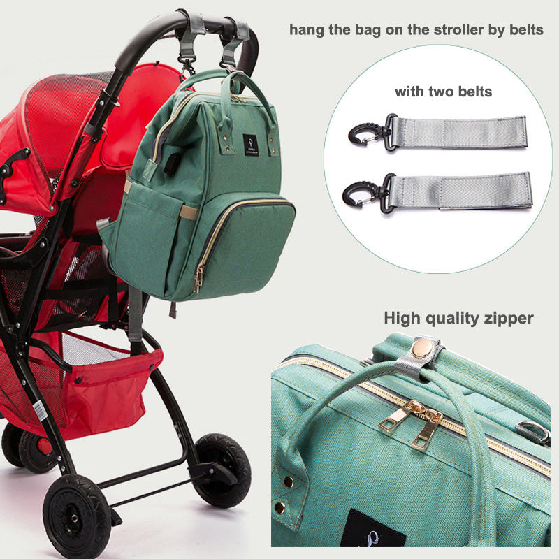 USB Charging Diaper Backpack – Waterproof Nursing Travel Bag