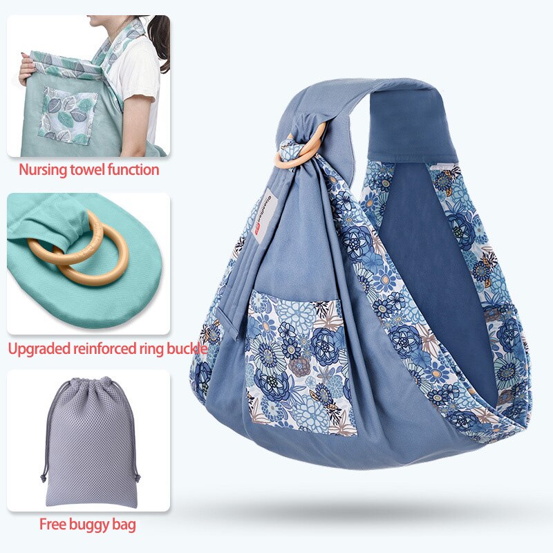 Mesh Newborn Kangaroo Carrier with Nursing Cover – Dual Purpose