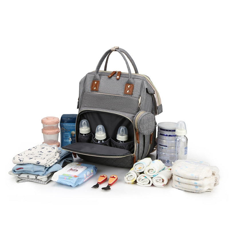 Large Capacity Travel Diaper Backpack – Stylish Mommy Bag