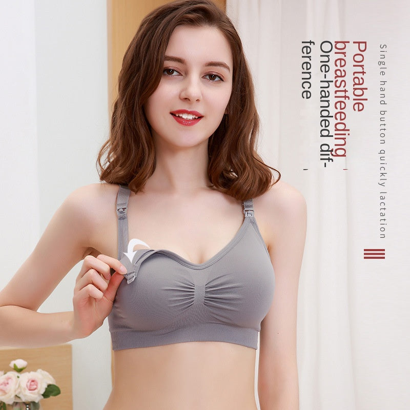 Seamless Nursing Bra – Wireless Maternity Bra for Breastfeeding