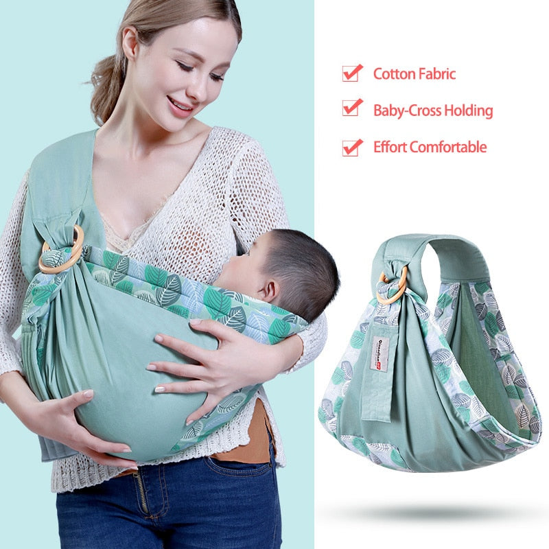 Mesh Newborn Kangaroo Carrier with Nursing Cover – Dual Purpose