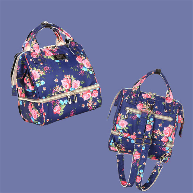 Insulated Fashion Diaper Backpack – Large Capacity Maternity Travel Bag
