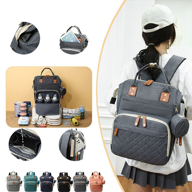 Large Capacity Travel Diaper Backpack – Stylish Mommy Bag