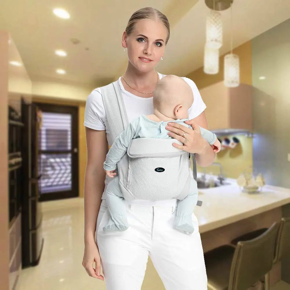 Natural Cotton Ergonomic Baby Carrier – Newborn to Toddler